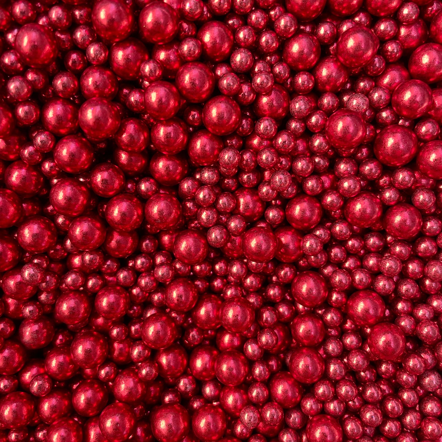 Metallic Red Cake Decorations