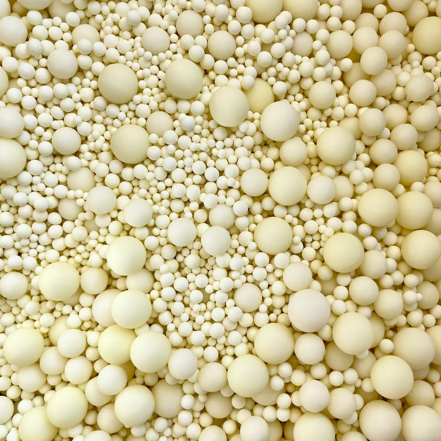 Matte Pastel Yellow Sugar Pearls
