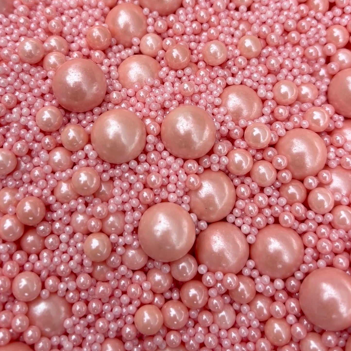 Shiny Rose Pink Pearls
