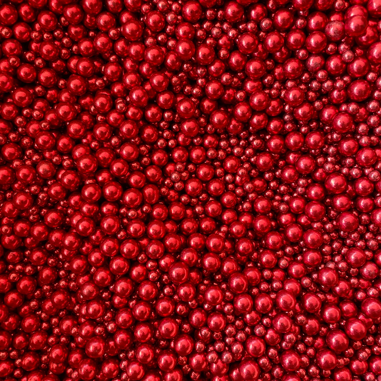 Edible Metallic Red Cake Sprinkles