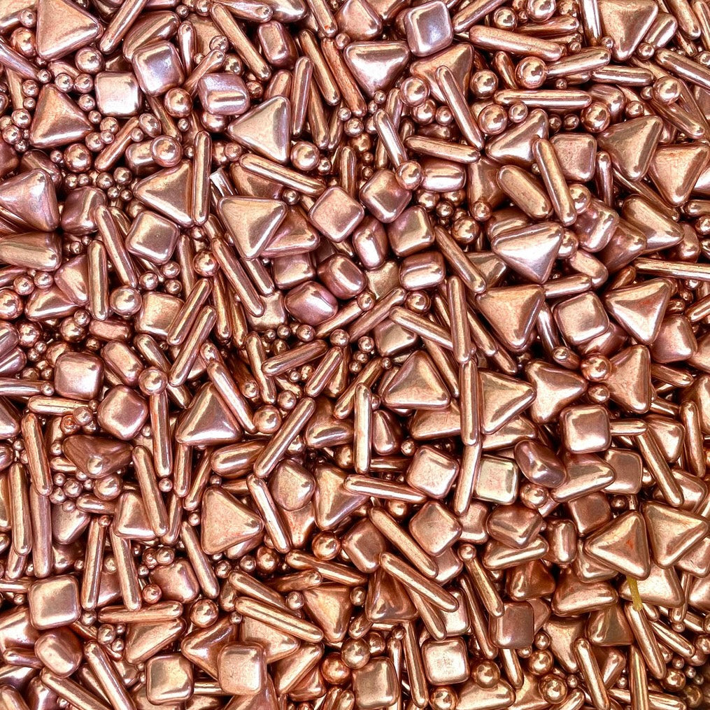 Rose Gold Metallic Edible Sprinkles