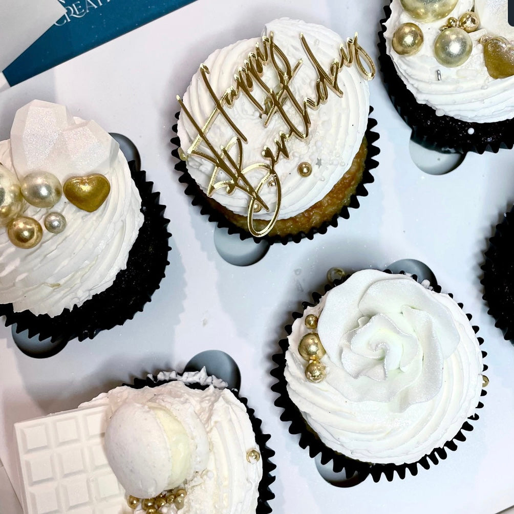 Happy Birthday Cupcake Topper Charm