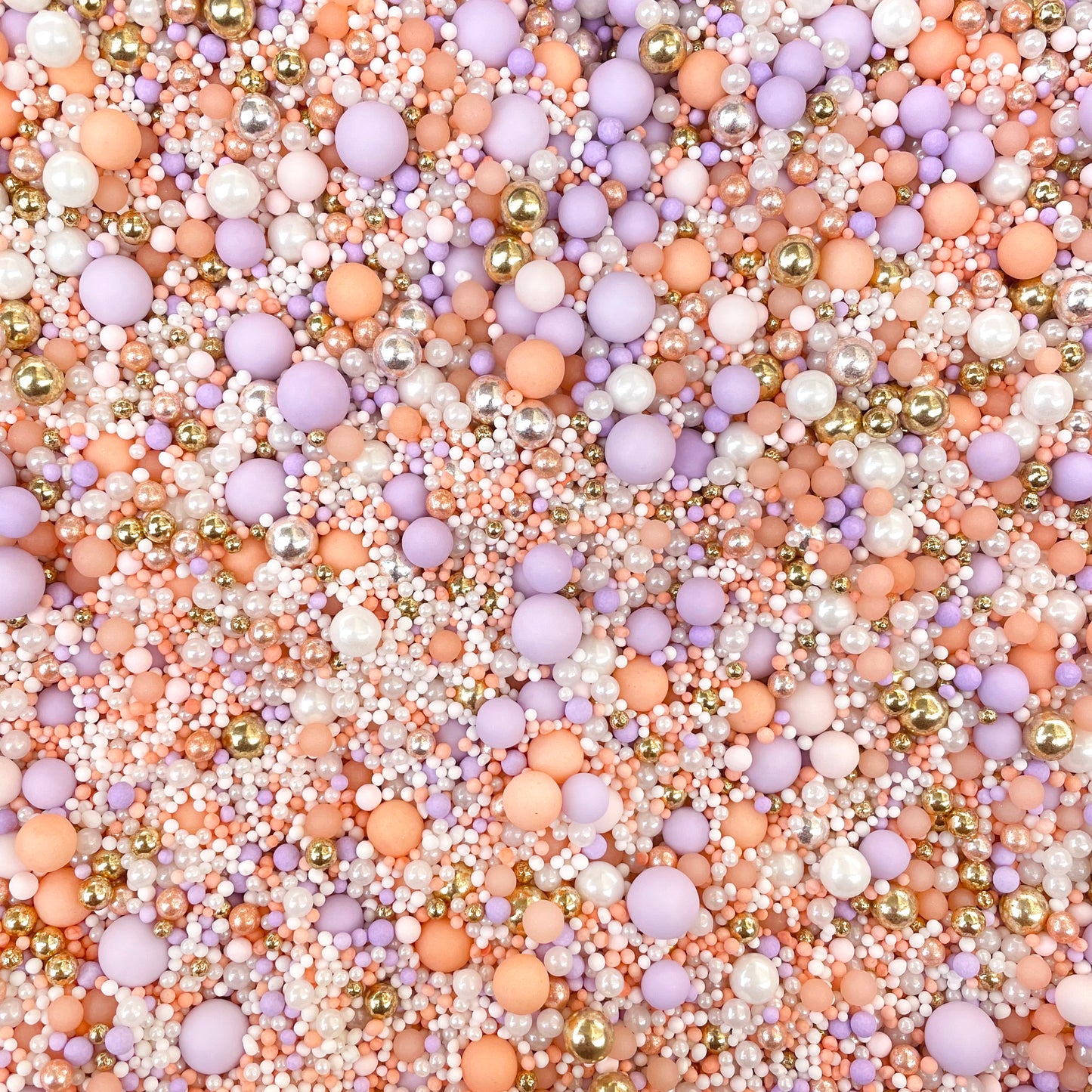 Apricot, lilac & Gold Cake Sprinkles