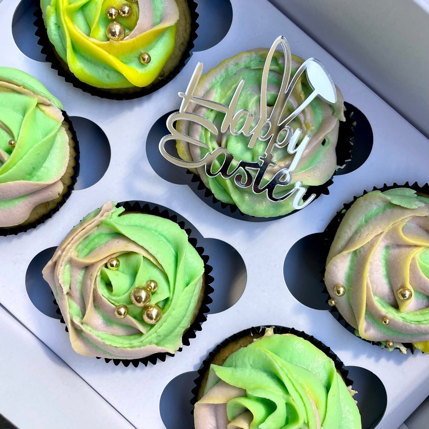 Happy Easter Cupcake Charm