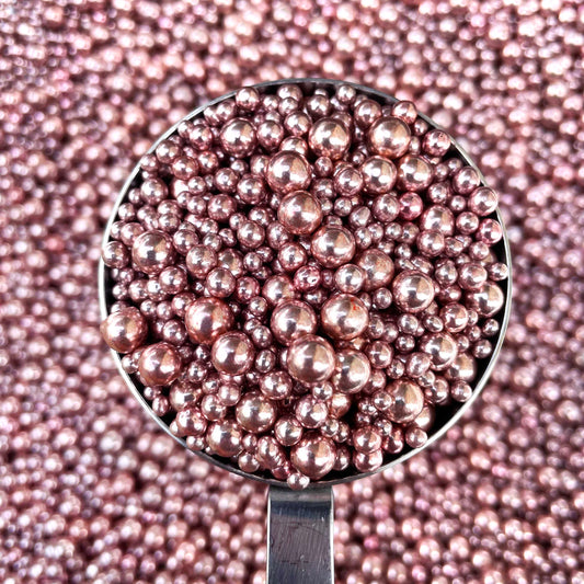 Rose Gold Edible Metallic Cake Decorations