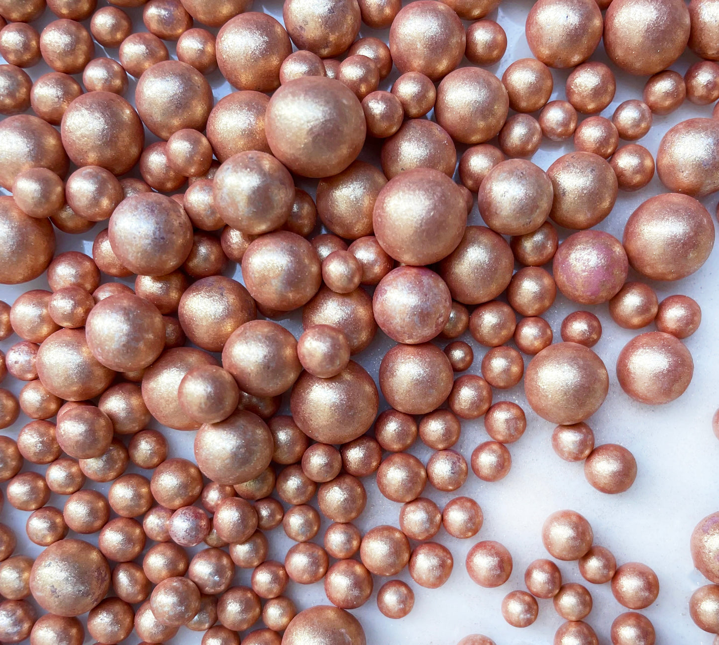Shimmer Rose Gold Pearls