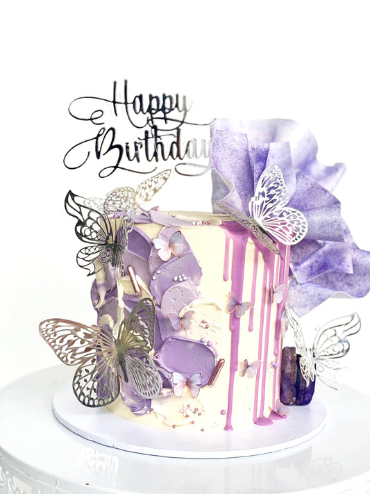 Silver Butterfly Decorations