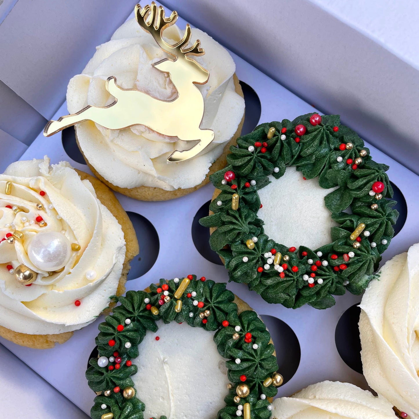 Reindeer Cupcake Charm