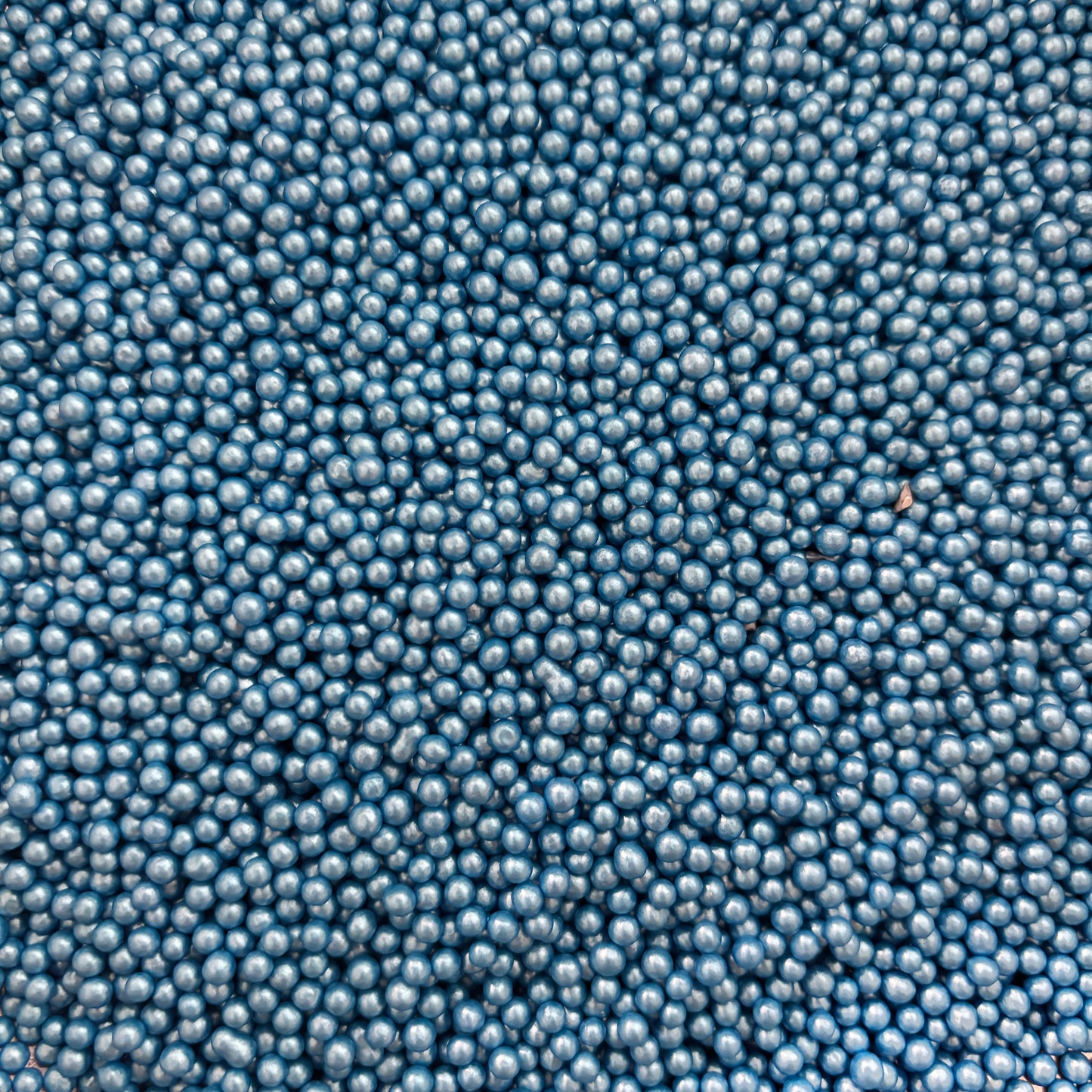 Shimmer Blue Pearls - 4mm