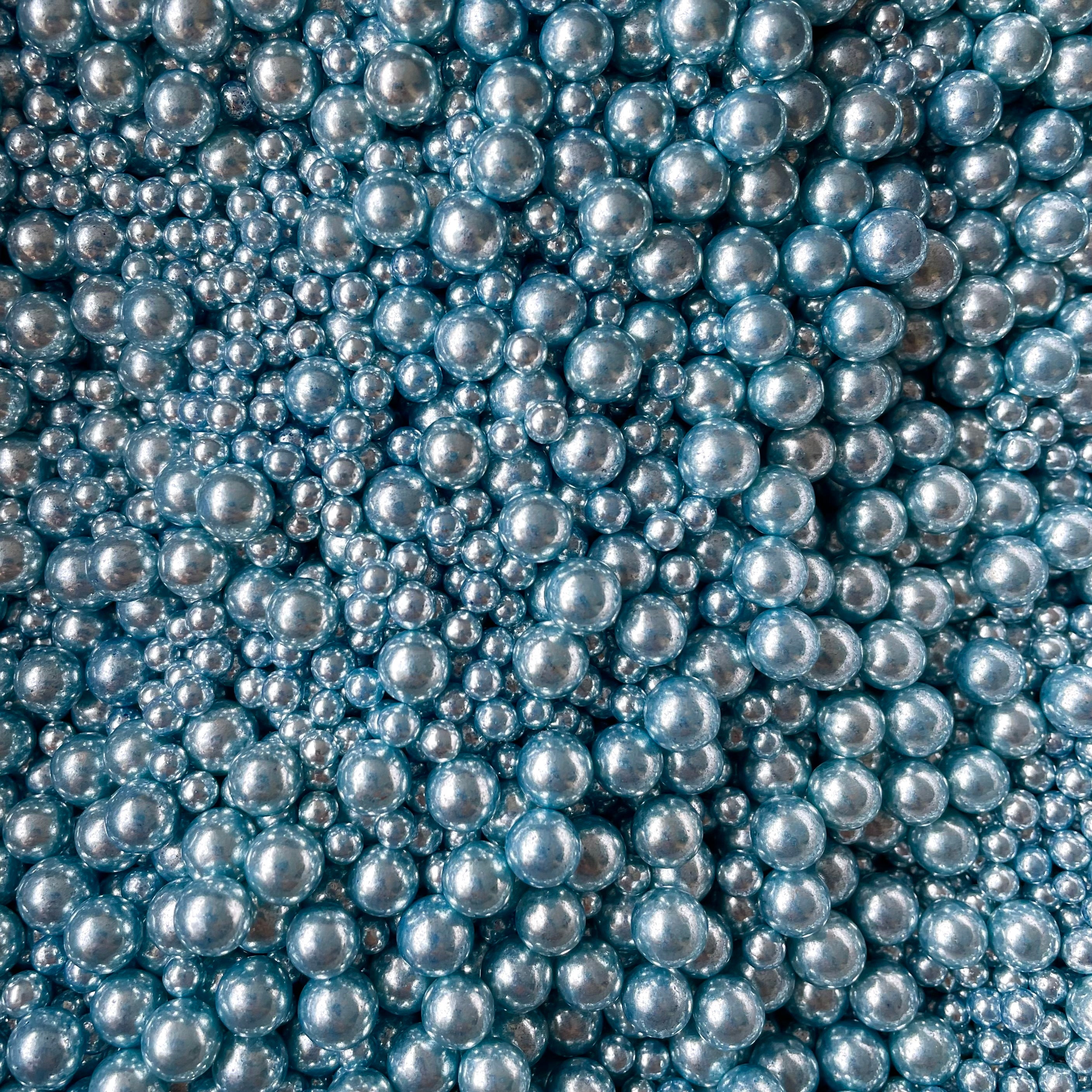 Light Blue Metallic Sprinkles