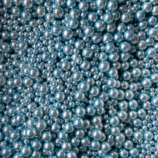 Light Blue Metallic Sprinkles