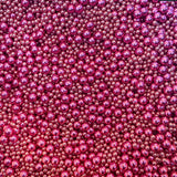 Rose Pink Metallic Cake Sprinkles