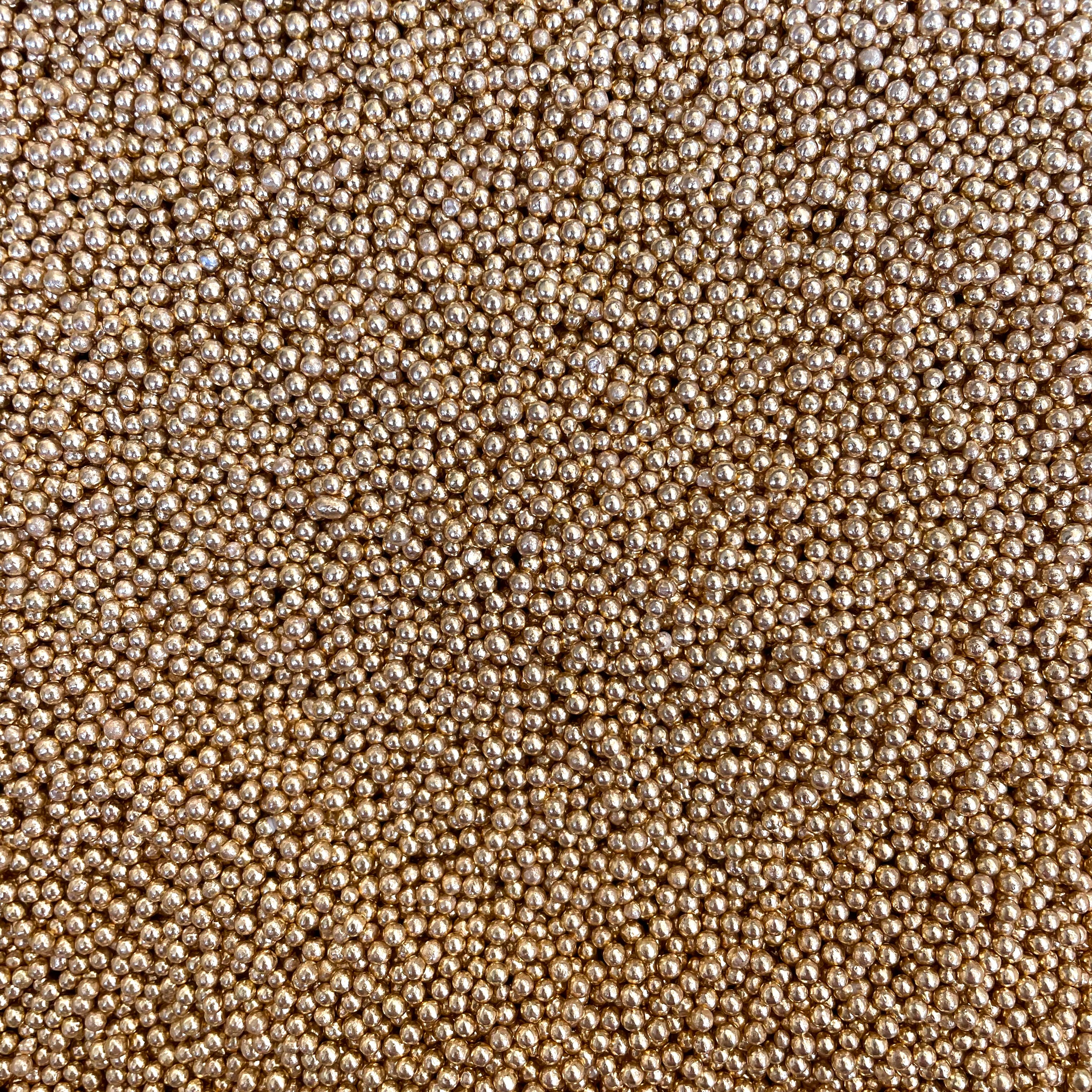 Edible Gold Metallic Non Pareils 2mm