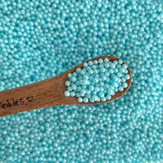 Shiny Blue 2mm Pearls