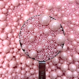 Shiny Dusty Pink Sprinkle Pearls - Sprinkle Nest