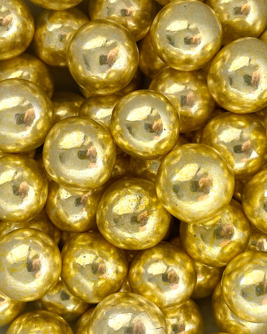 Metallic Gold Jumbo Sixlets chocoballs