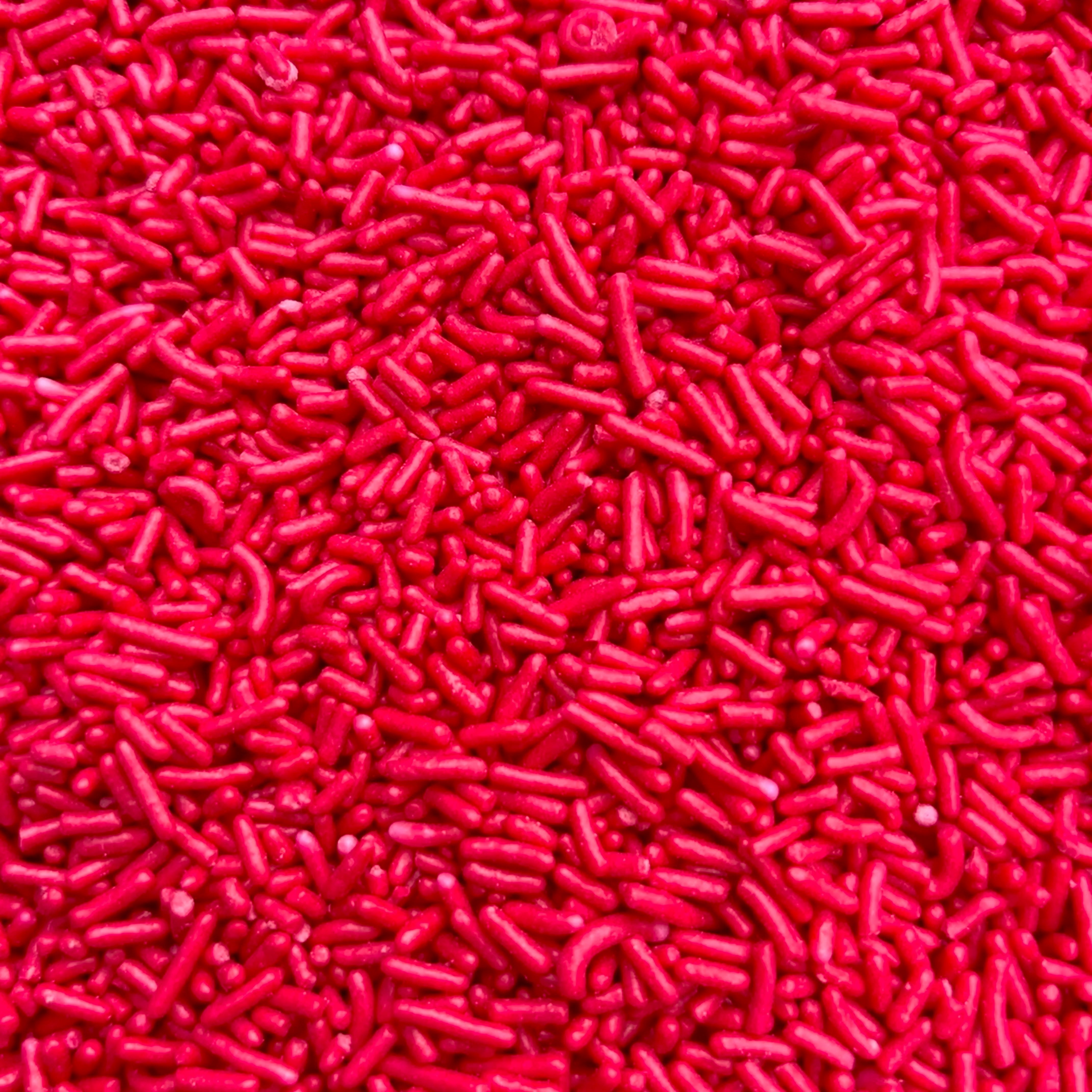 Thick Bright Red Jimmies - Sprinkle Nest