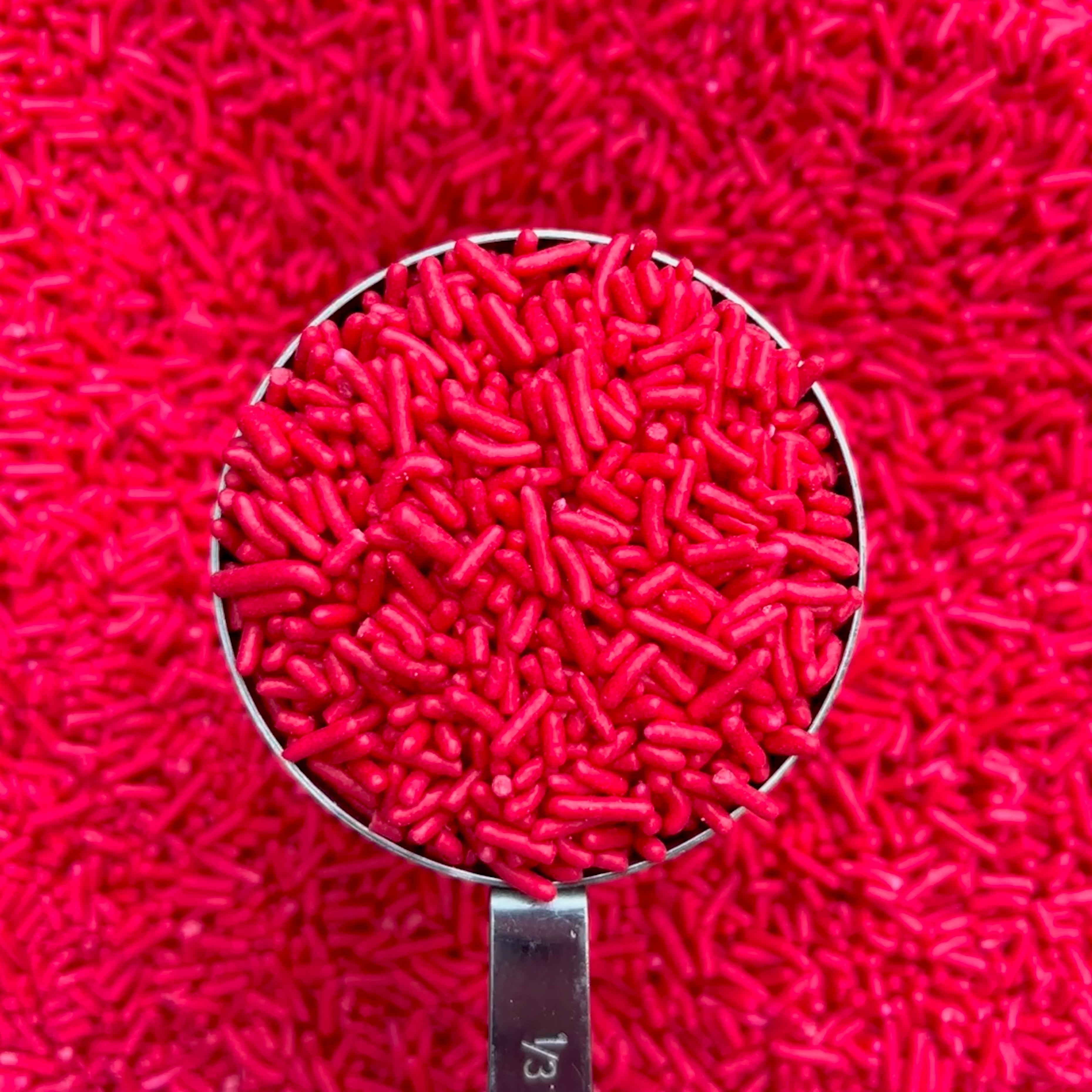 Thick Bright Red Jimmies - Sprinkle Nest
