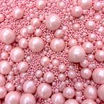 Shiny Dusty Pink Sprinkle Pearls - Sprinkle Nest