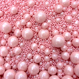 Shiny Dusty Pink Sprinkle Pearls - Sprinkle Nest