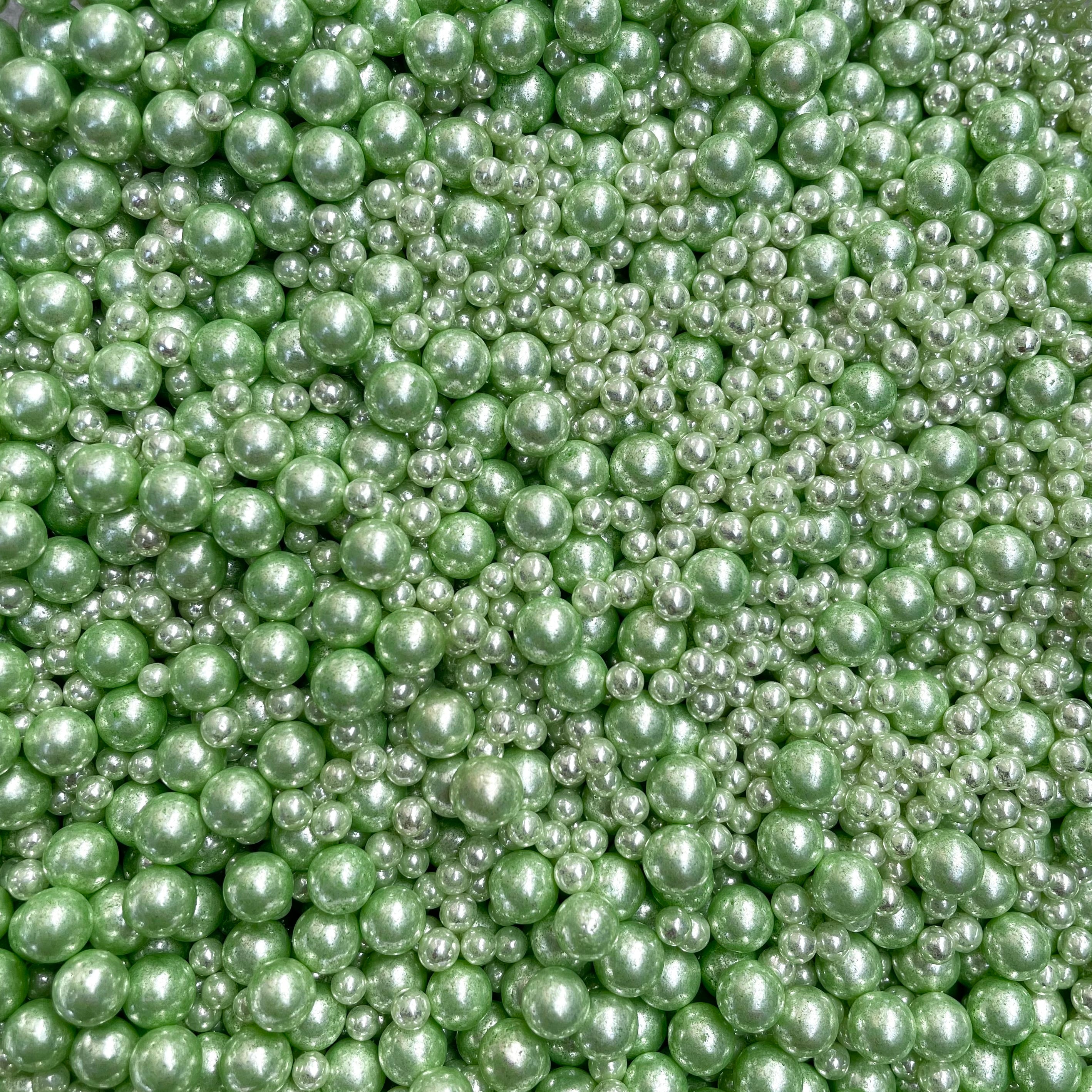 Edible Metallic Light Green Cake SPrinkles