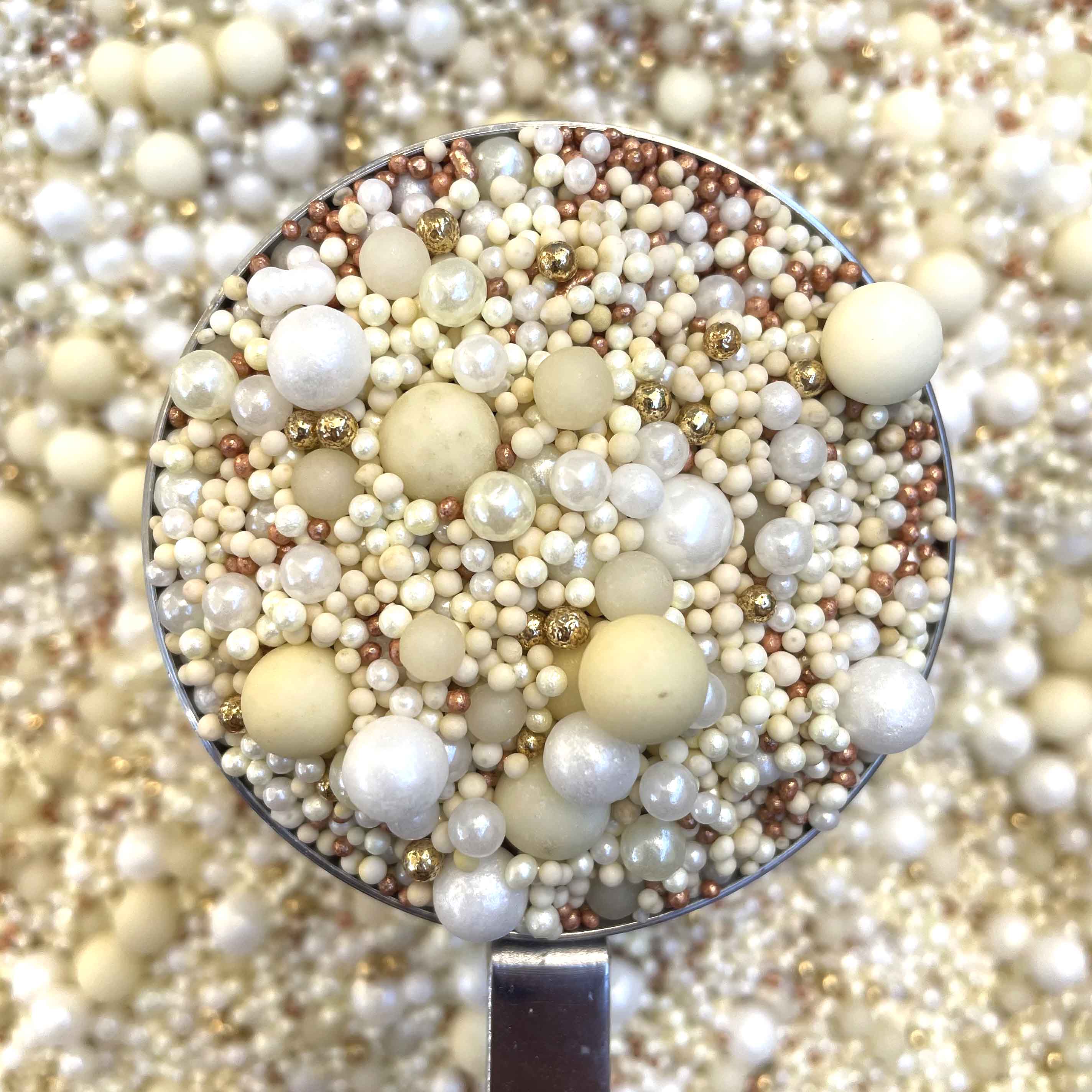 Gold, white and Ivory Cake Sprinkles