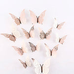 Rose Gold Butterfly Cake Decorations