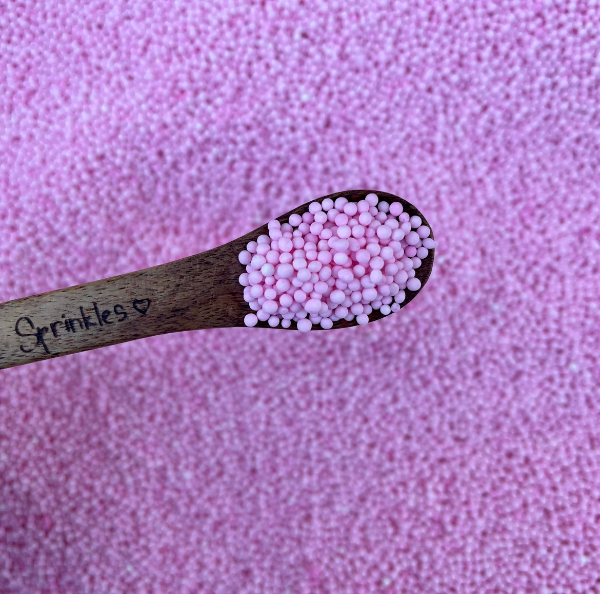 Pastel Pink Non Pareils 100s and 1000s sprinkles