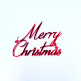 Merry Christmas & Stars Cupcake Charm