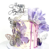 Silver Butterfly Decorations